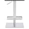 Armen Living Legacy Adjustable Height Swivel Gray Faux Leather and Brushed Stainless Steel Bar Stool LCLGSWBABSGR - alternate 8
